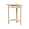 International Concepts Corner Accent Table, Unfinished OT-95